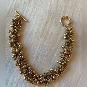 Loft Little Metal‎ Balls Mesh Gold Tone Bracelet